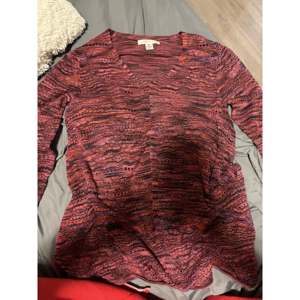 John Paul Richard Multicolor Knit Sweater Women's Small Boho Lightweight shirt